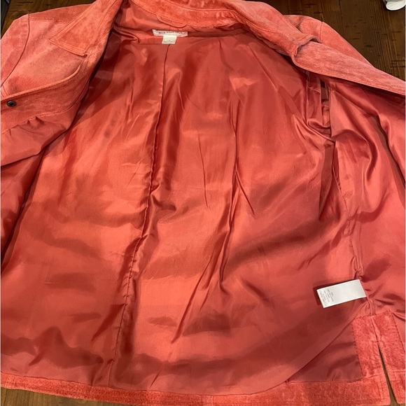 C.J. Banks Leather Suede Snap Front Jacket 1X - Picture 3 of 9